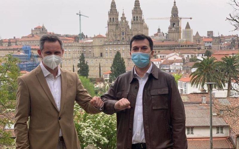 Gonzalo Caballero amosa o seu apoio a José Miñones como novo delegado do Goberno en Galicia