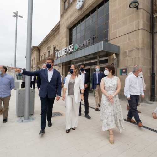 Feijóo visitou a nova estación de autobuses Intermodal de Ourense