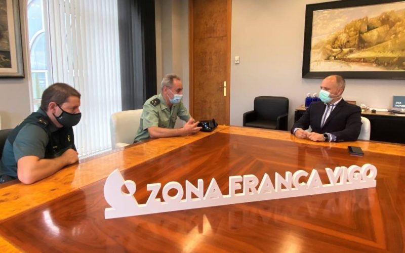 Zona Franca recibiu ao novo Capitán de Seguridade Portuaria e Aeroportuaria de Vigo