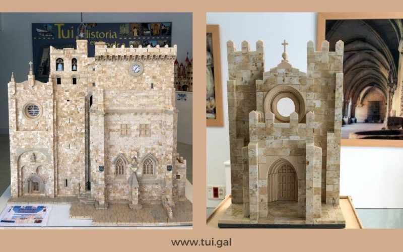 Tui expón reproducións da Catedral e de castelos