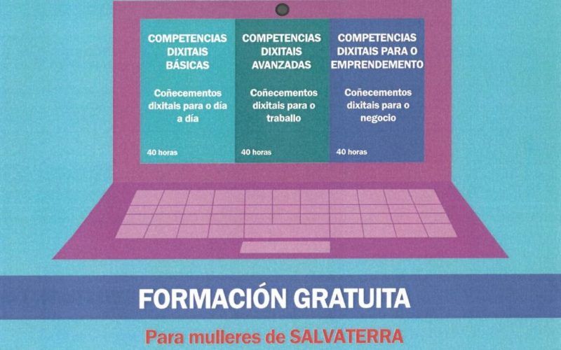 Formación dixital gratuíta para mulleres en Salvaterra