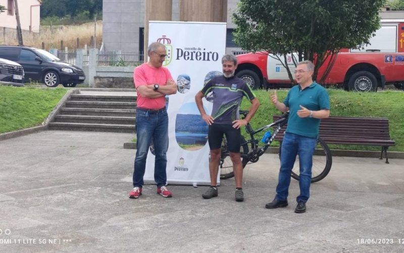 Alfonso Xunco percorreu catro mil quilómetros en bicicleta