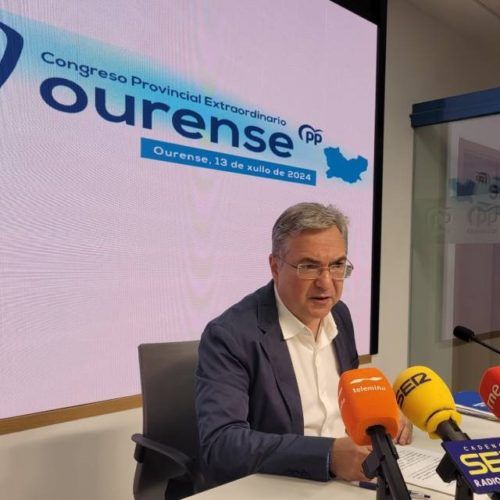 Luís Menor presenta candidatura á presidencia do Partido Popular de Ourense