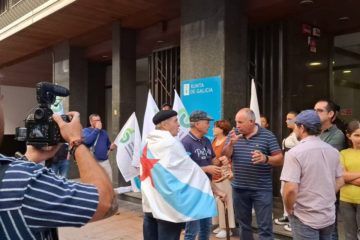 Sindicato Obreiro Galego-Comisións Labregas concentrouse en Ourense