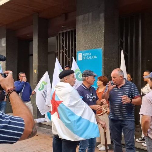 Sindicato Obreiro Galego-Comisións Labregas concentrouse en Ourense