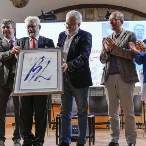 Bieito Ledo recolleu o ‘XL Premio Celanova. Casa dos Poetas”