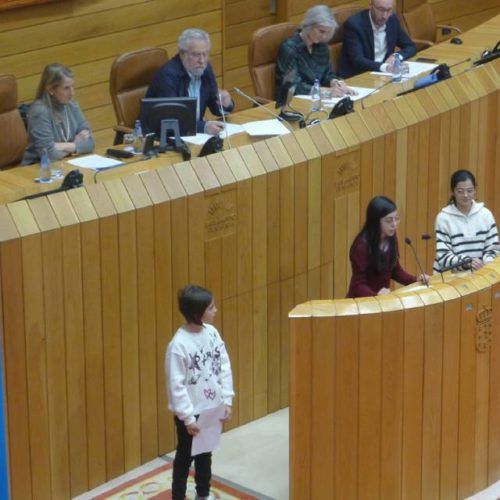 Tui estivo presente no XII Foro Infantil UNICEF no Parlamento de Galicia