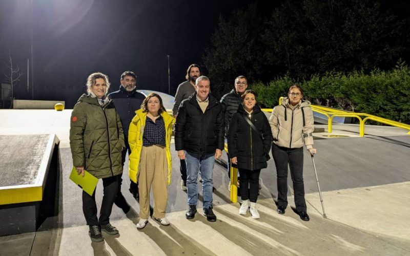 A Cañiza estrea iluminación nas pistas de Skatepark e Pumptrack