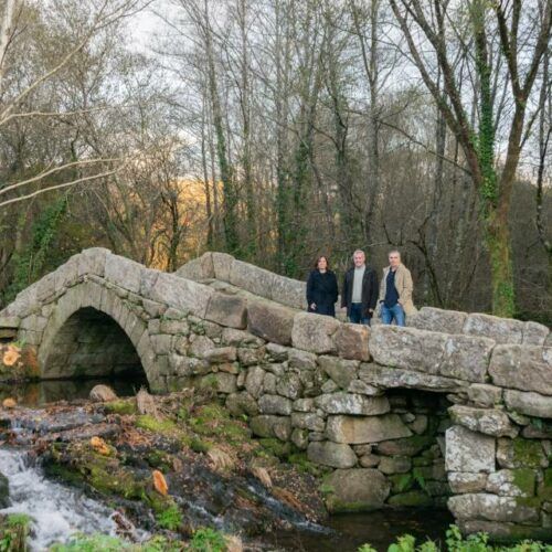 Recuperación da ponte medieval de Noceifas, símbolo da Cañiza