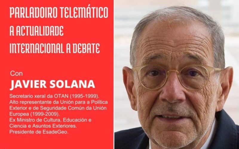 Javier Solana intervirá no parladoiro da Casa do Pobo en Ourense