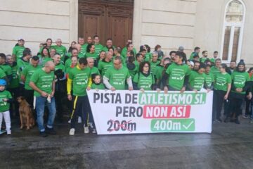 Reclaman en Ponteareas unha pista de atletismo de 400 metros