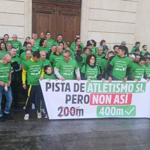 Reclaman en Ponteareas unha pista de atletismo de 400 metros