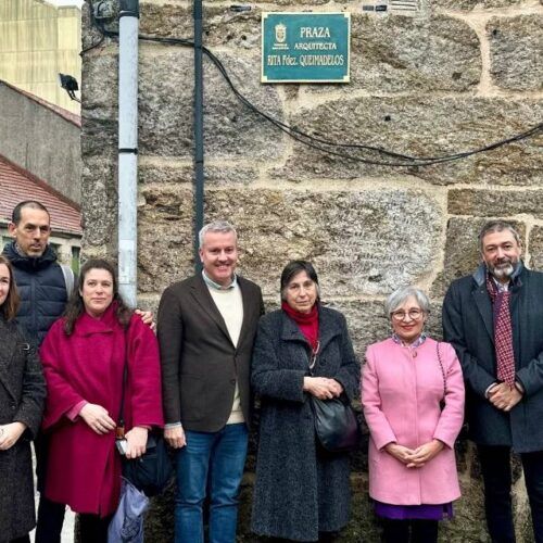 A Cañiza e o COAG renden homenaxe á arquitecta Rita Fernández Queimadelos